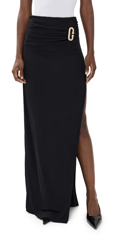 Casablanca Maxi Draped Skirt Black