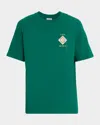 Casablanca Musique Ornate Ceiling Crewneck Short Sleeve Tshirt In Green