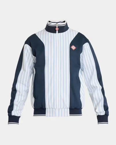 Casablanca Men & Apos;s Panelled Full-zip Track Jacket In Blue