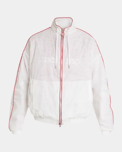 Casablanca Men & Apos;s Reflective Print Track Jacket In White