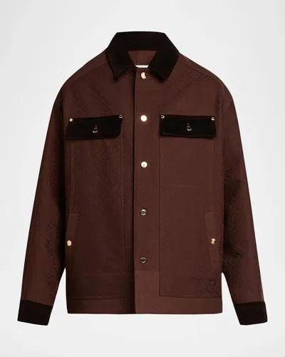 Casablanca Men & Apos;s Workwear Safari Jacket In Brown