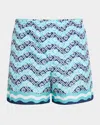 Casablanca Patterned Swimming Trunks