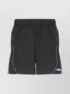 Casablanca Football Windbreaker Shorts In Black