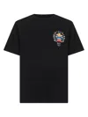 Casablanca Casa Way Mountain Printed Organic Cotton-jersey T-shirt In Black