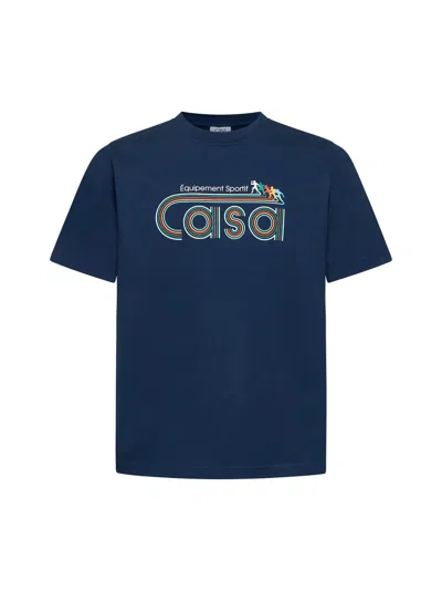 Casablanca Men Blue Equipement Sportif T-shirt