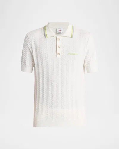 Casablanca Mini Short Sleeve T-shirt For Men In White