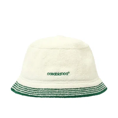 CASABLANCA MEN'S BUCKET EMBROIDERED HAT
