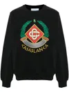 Casablanca Casa Crest-embroidered Sweatshirt In Blackcasa
