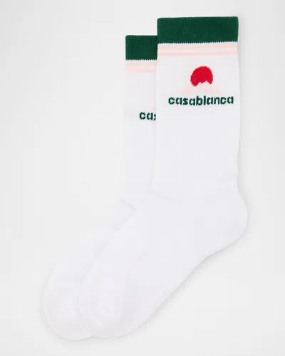 Casablanca Men's Casa Montagne Sport Crew Socks