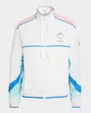 Casablanca Men's Casa Sportif Color Block Wind-resistant Jacket In White