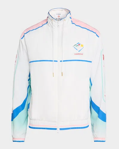 Casablanca Men's Casa Sportif Color Block Wind-resistant Jacket