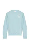 Casablanca The Beauty Of The World Cotton Sweatshirt In Blue
