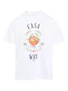Casablanca Print T-shirt In White