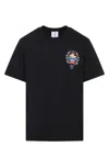 Casablanca Casa Way Mountain Printed Organic Cotton-jersey T-shirt In Black
