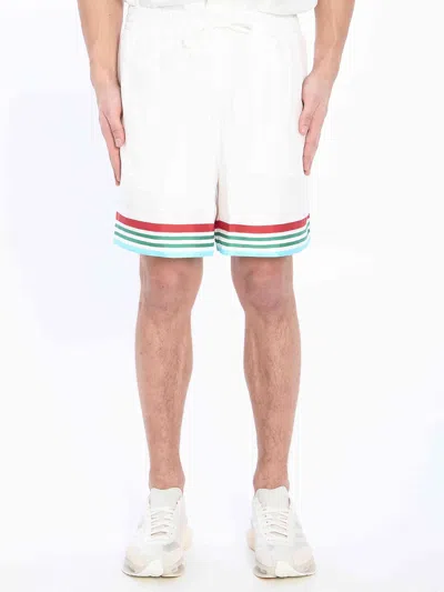 CASABLANCA CASABLANCA MEN CASA WAY WORLD SERIES BERMUDA SHORTS