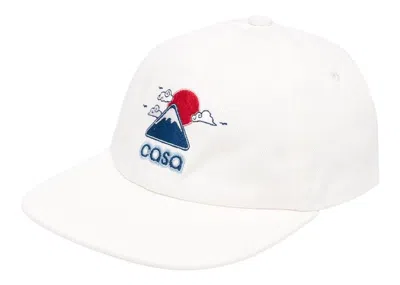 Pre-owned Casablanca Men's  Casa Logo Embroidered Capin White