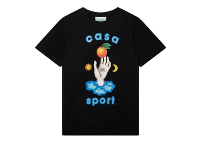Pre-owned Casablanca Men's  Casa Talisman T-shirt In Black/blue