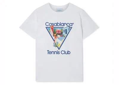 Pre-owned Casablanca Men's  La Joueuse T-shirt In White