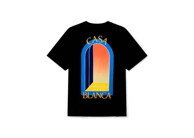 Pre-owned Casablanca Men's  L'arche De Nuit Tshirtin Black