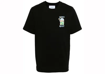 Pre-owned Casablanca Men's  Le Jeu Colore T-shirt In Black