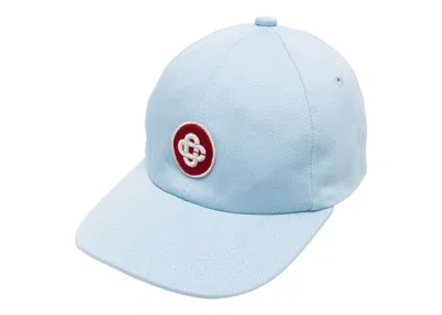 Pre-owned Casablanca Men's  Monogram Embroide Cap In Blue/red