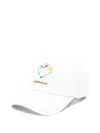 Casablanca Montagne Sportif Embroidered Adjustable Baseball Cap In White