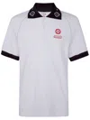 Casablanca Oversized Polo Shirt Featuring Pointed Collar In White
