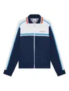 Casablanca Ribbed Collar Side Pockets Track Jacket In Blue