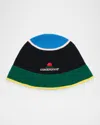 Casablanca Men's Color-block Embroidered Logo Beanie Hat In Multi