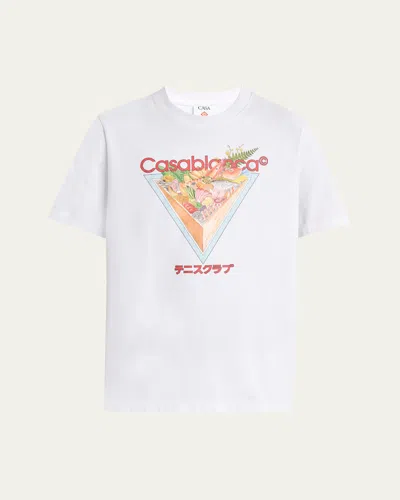 CASABLANCA MEN'S COTTON CHIRASHI PRINT GRAPHIC T-SHIRT