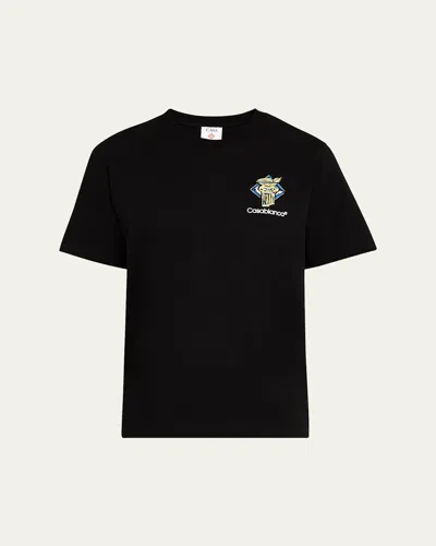 CASABLANCA MEN'S DIAMOND COLUMN PRINTED T-SHIRT