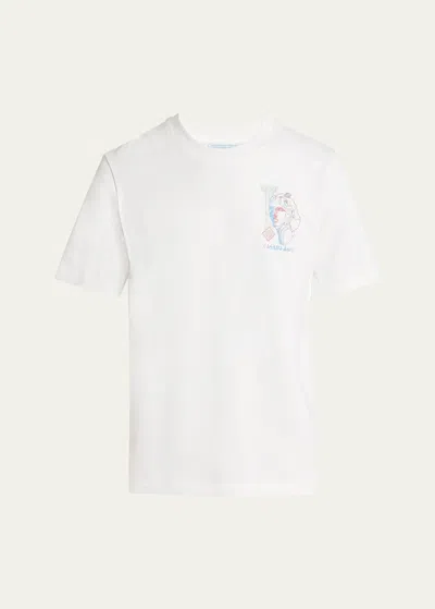 CASABLANCA MEN'S DRAWING LAB SCREEN-PRINT T-SHIRT