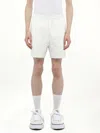 Casablanca Puff Monogram Drawstring Shorts In White