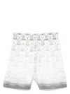 Casablanca Gray Silk Shorts With Logo In Grey