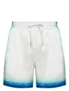 Casablanca Men's Drawstringshorts In Whiteblue