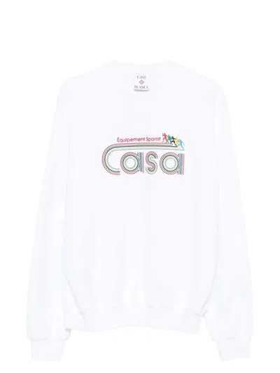 CASABLANCA MEN'S EMBROIDERED SWEA