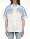 Casablanca Cotton Knit Tennis Shirt In Multi