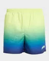 Casablanca Gradient Monogram Pattern Shorts With Sophisticated Waistband For Men In Multi