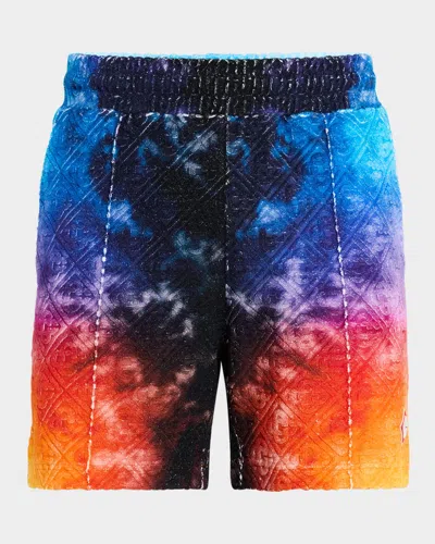CASABLANCA MEN'S GRADIENT MONOGRAM TOWELING SHORTS