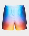 Casablanca Men's Gradient-print Swim Shorts In Tie Dye