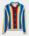 Casablanca Gradient Towelling Cardigan In Multi