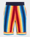 Casablanca Gradient Towelling Shorts In Multi