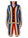 Casablanca Gradient Towelling Cardigan In Multicolor