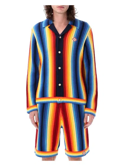 CASABLANCA MEN'S GRADIENT TOWELLING EFFECT JACKET | SIZE MEDIUM | 25PMS25KW91001 COLOR 01