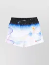 Casablanca Galactic Connection Swim Shorts In Blue