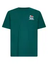 Casablanca Mens Montagne Ondulee Brand-print Cotton-jersey T-shirt In Green