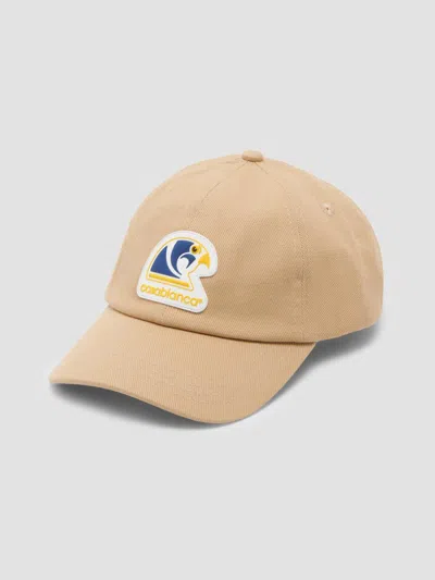Casablanca Men's Hotel Emblem Baseball Cap In Brown