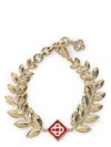 Casablanca Golden Leaves Laurel Bracelet In Gold