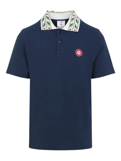CASABLANCA CASABLANCA MEN LAUREL COTTON POLO