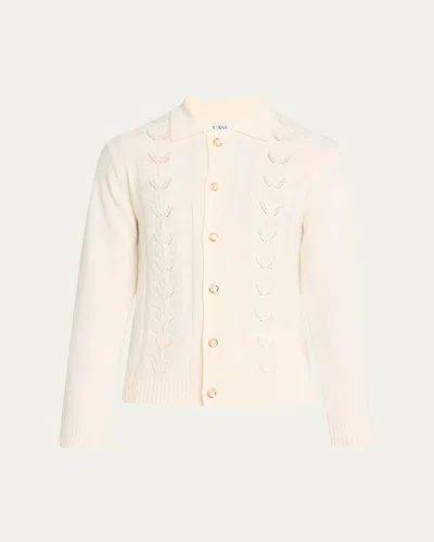 Casablanca Men's Laurel Wool Cardigan